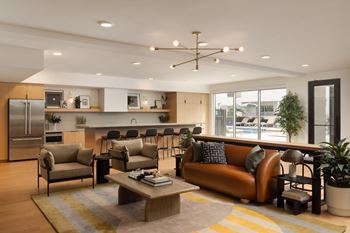 Clubroom with full chef’s kitchen